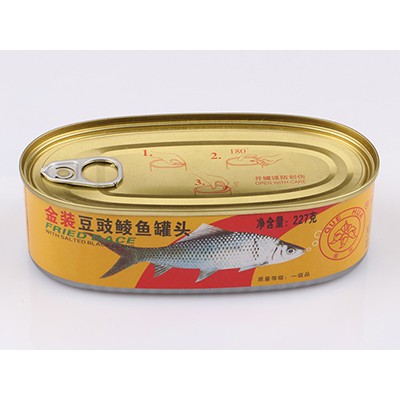 金装豆豉鲮鱼罐头
